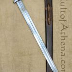 Five-Lobe Viking Sword with Suspension Loop Scabbard