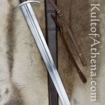Knightly Arming Sword with adjustable hanging scabbard - Stage Combat Version