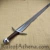 Knightly Arming Sword with adjustable hanging scabbard