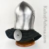 Age of Craft - Spoleto Bascinet with Padded Pelerine - 14 Gauge Steel Sport Combat Helmet