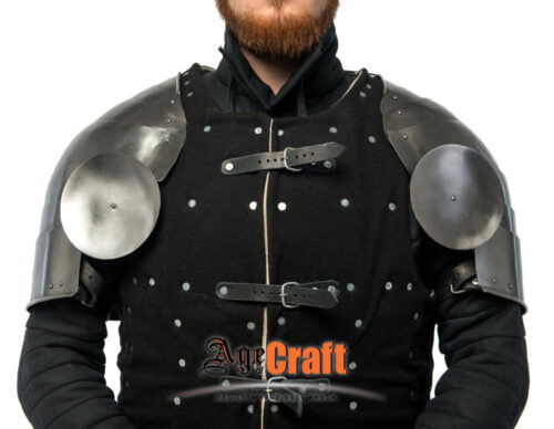 Age of Craft - HMB Shoulder Armor - Friedrich Victorious - 18-19 Gauge Tempered Spring Steel