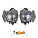 Age of Craft - HMB Plate Knees with Rib - 18 Gauge Tempered Spring Steel