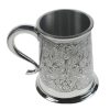 Pewter Tankard with Ancient Celtic Spiral Design