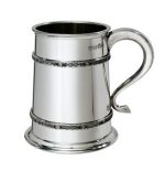 Pewter Tankard with Double Celtic Banding