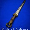 Iron Tiger Forge Han Dynasty Dao Dagger with Folded Steel Blade