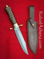 The Frontier Kingpin - Damascus Fighting Bowie