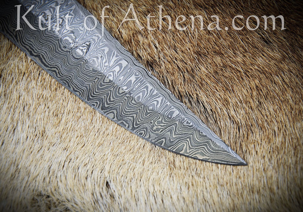 Damascus SGuard Bowie Knife