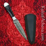 Boot Knife with Damascus Blade
