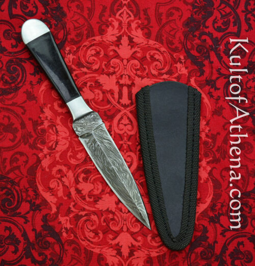 Boot Knife with Damascus Blade