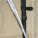 Darksword Medieval Knight Sword - Black with Integrated Sword Belt - 28'' blade
