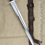 Darksword Norman Medieval Sword - Brown with Integrated Sword Belt