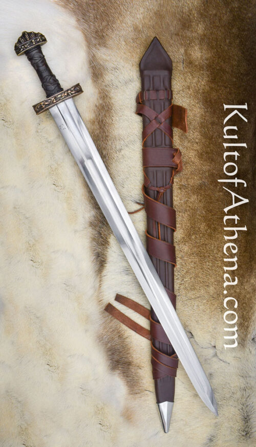 Darksword Oslo Viking Sword - Brown with Integrated Sword Belt