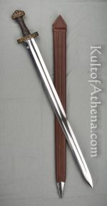 Darksword Oslo Viking Sword - Brown Leather