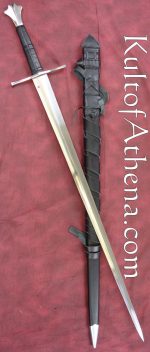 Darksword Armory Two Handed Gothic Sword with Integrated Sword Belt