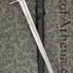 Darksword Two Handed Norman Sword with Longer Fuller and Integrated Scabbard Belt