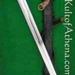 Darksword - Einar - Viking Sword - Black with Integrated Scabbard Belt