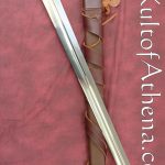 Darksword Two-Handed Templar Sword - Brown with Integrated Scabbard Belt