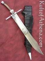 Darksword Messer - Black with integrated Scabbard Belt