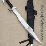 Darksword Spartan Sword - Black with integrated Scabbard Belt