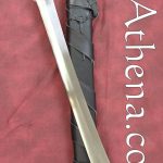 Darksword Scimitar - Black with integrated Scabbard Belt