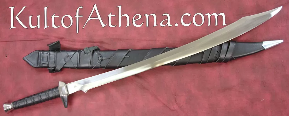 Darksword Scimitar - Black with integrated Scabbard Belt