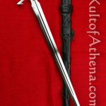Darksword Black Death Gothic Sword - Black Grip with Integrated Sword Belt