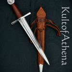 Darksword Crusader Dagger - Brown with Integrated Scabbard Frog