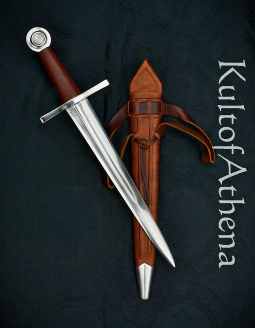 Darksword Crusader Dagger - Brown with Integrated Scabbard Frog
