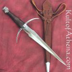 Darksword Danish Dagger - Brown with Integrated Scabbard Frog