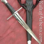 Darksword Gothic Dagger - Black with Integrated Scabbard Frog