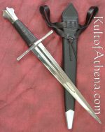 Darksword Gothic Dagger - Black with Integrated Scabbard Frog