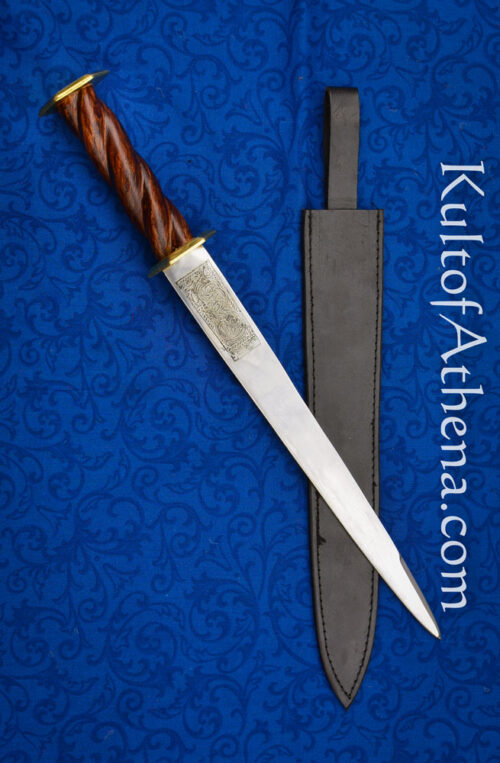 14th Century Rondel Dagger with Brass fittings