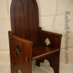 Gothic Medieval High Back Chair