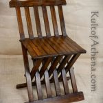 Medieval Wooden Folding Chair