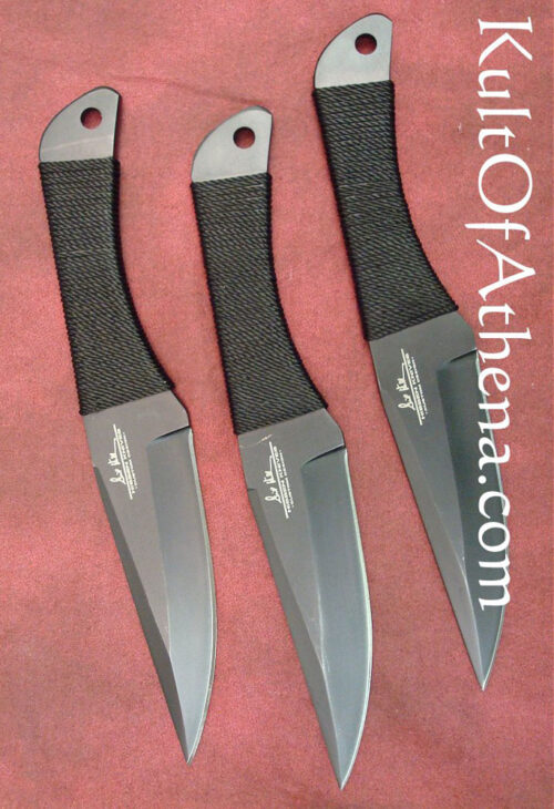 Hibben Large Triple Thrower Set - Black