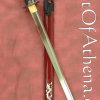 Iron Tiger Forge Red Dragon Straight Blade Katana