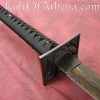 Shinwa Double Edged Ninja-To with Black Damascus Steel Blade