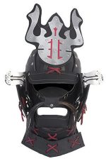 Samurai Leather Helmet - Black