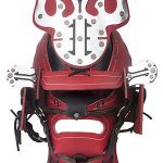 Samurai Leather Helmet - Red