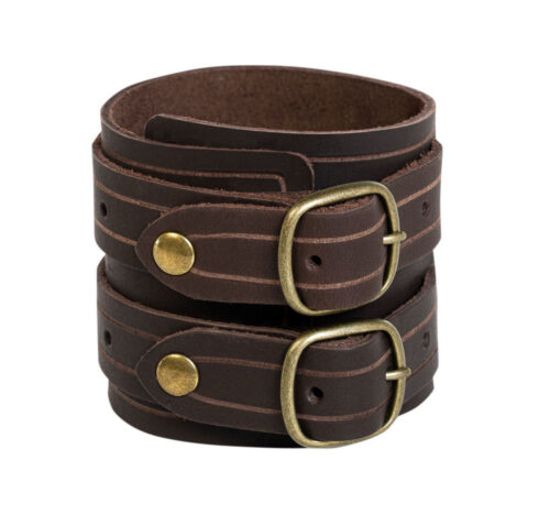 Dual-Strap Bracelet - Brown