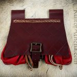 Deluxe Medieval Leather Belt Pouch with Multiple Compartments