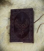Leather-Bound Journal - Celtic Heart Guardian Eagles