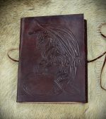 Leather-Bound Celtic Mythic Dragon Journal