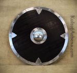 Large Viking Shield with Steel Rim and Boss
