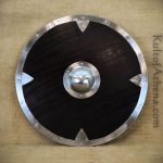 Large Viking Shield with Steel Rim and Boss
