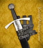 Three-Buckled Angled Sword Frog - Black