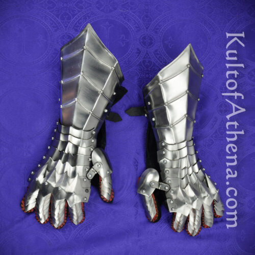 Dark Champion's Gothic Gauntlets - 18 Gauge Steel
