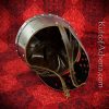 Crusader Peaked Pot Helm with Faceplate - 18 Gauge