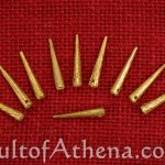 Embellished Brass Aiglets - Set of 10