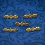 Medieval Three Point Bar Belt Studs - Set of 5